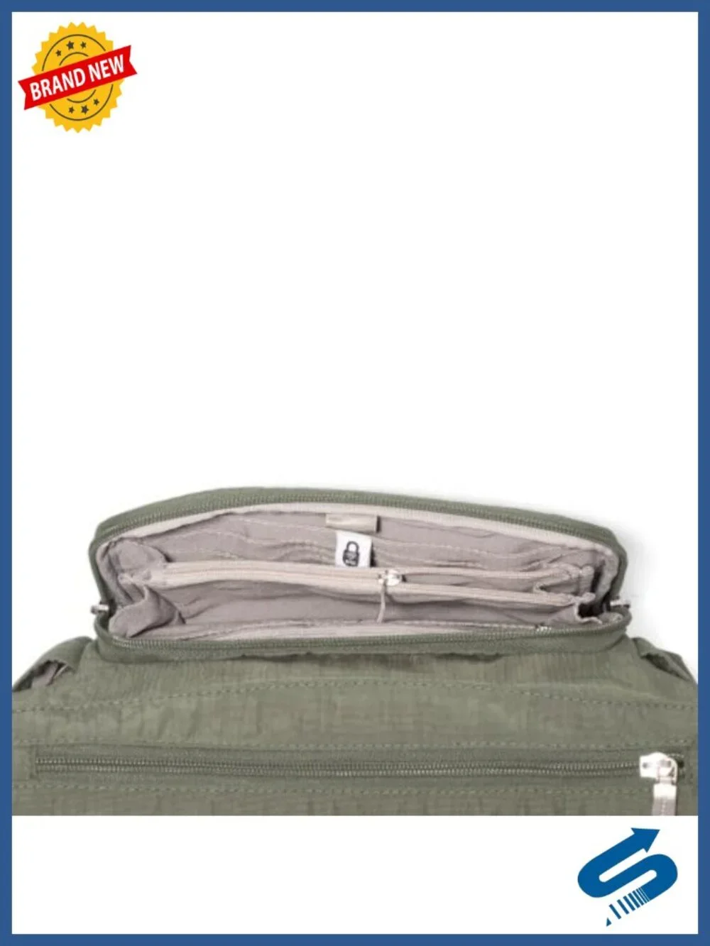 Nylon Hobo Crossbody Bag with RFID Wallet and Water Bottle Holder